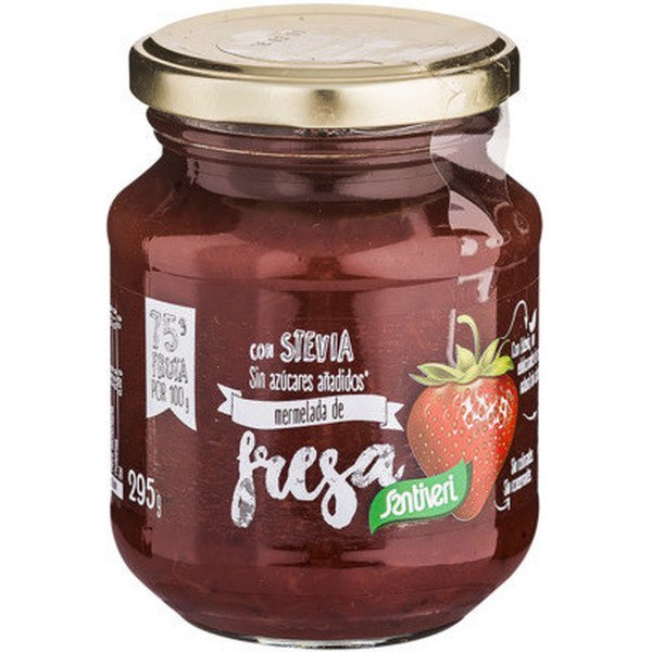 Confiture de fraises Santiveri avec stévia - 295 grammes