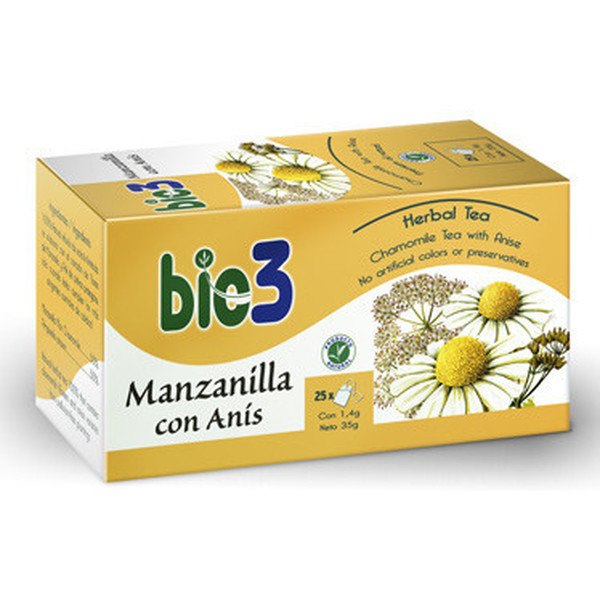Bio3 Bie3 Camomilla Anice 25 Filtri