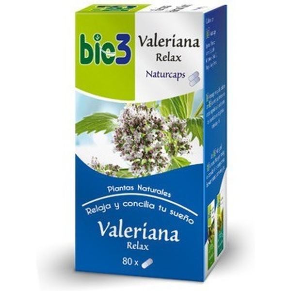 Bio3 Bie3 Valériane Naturcaps 500 Mg 80 Gélules