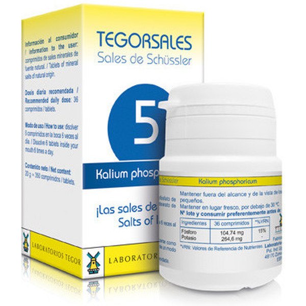 Tegor Tegorsales 5 Fosfato de Potássio 350 Comprimidos