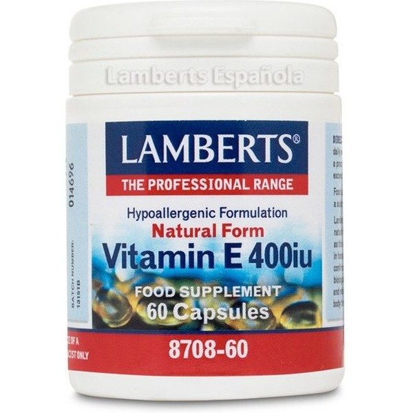 Lamberts Vitamine E 400 IU 60 Caps