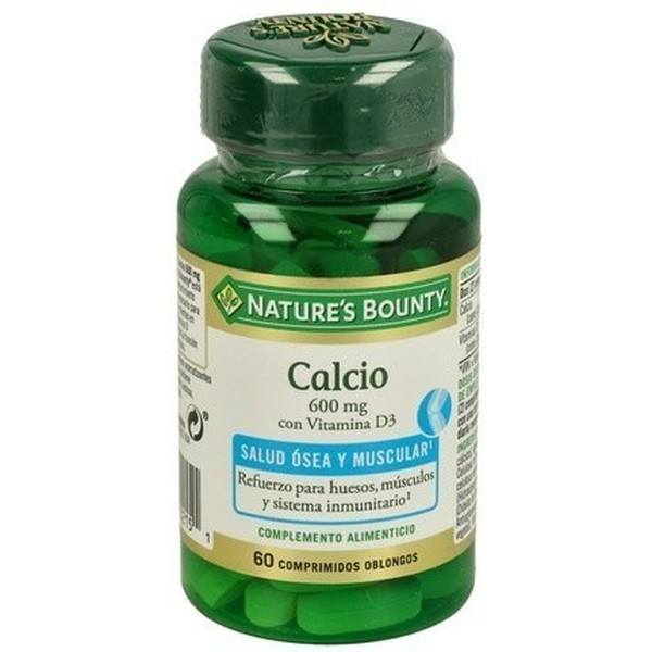 Nature\'s Bounty Calcium Avec Vitamine D3 60 Capsules Souples