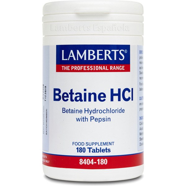 Lamberts Betaine Hcl 324 mg 180 tabletten