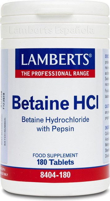 Lamberts Betaina Hcl 324 Mg 180 Tabs-image