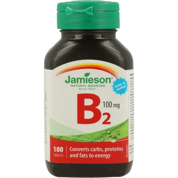 Jamieson Vitamina B2 100mg 100 Tabletas