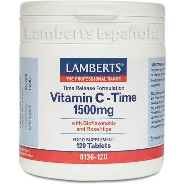 Lamberts Vitamine C à libération prolongée 1500 mg 120 comprimés