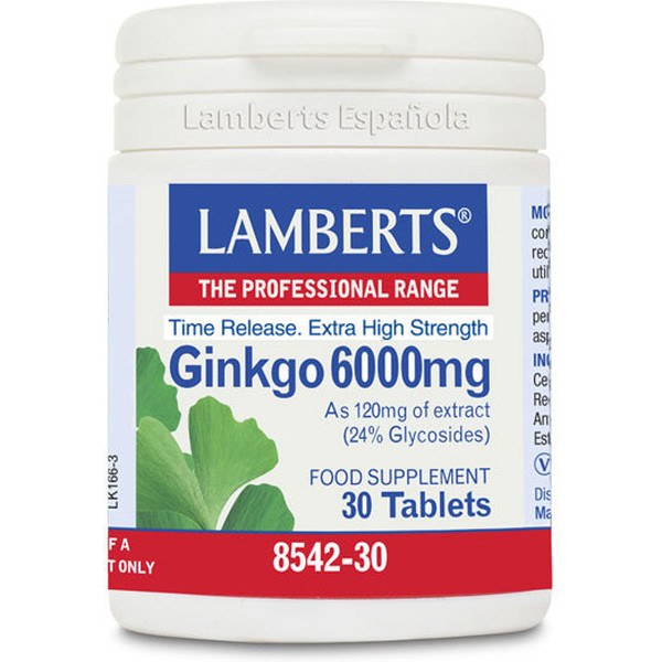 Lamberts Ginkgo Biloba 6000 mg 180 Kapseln