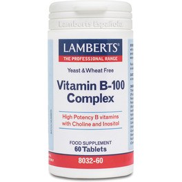 Complesso vitaminico B-100 di Lamberts 60 compresse