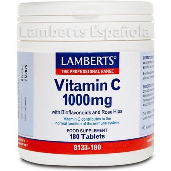 Lamberts Vitamine C 1000mg 180tab Met Bioflavonoïden