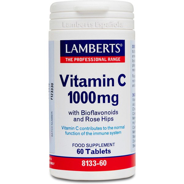 Lamberts Vitamina C 1000mg 60tab Com Bioflavonóides