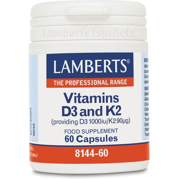 Lamberts Vitamin D 3 1000 Iu und Vit K2 90 Ug 60 Cap
