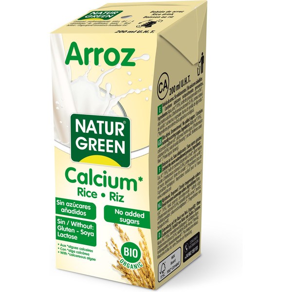 Naturgreen Bebida Arroz Calcium 200 Ml