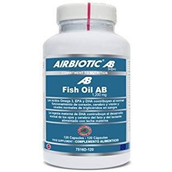 Airbiotic Aceite De Pescado Ab 1200 Mg Fish Oil 120 Capsu