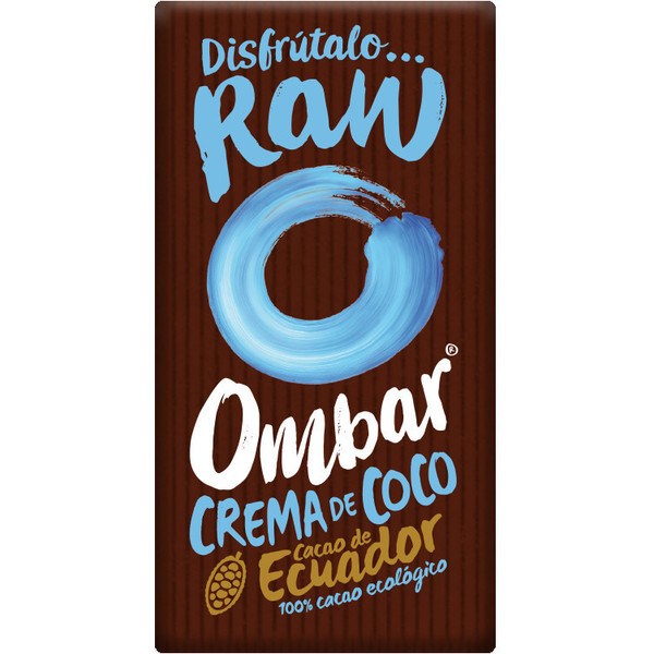 Ombar Chocolate Con Crema De Coco Crudo Bio 70 G