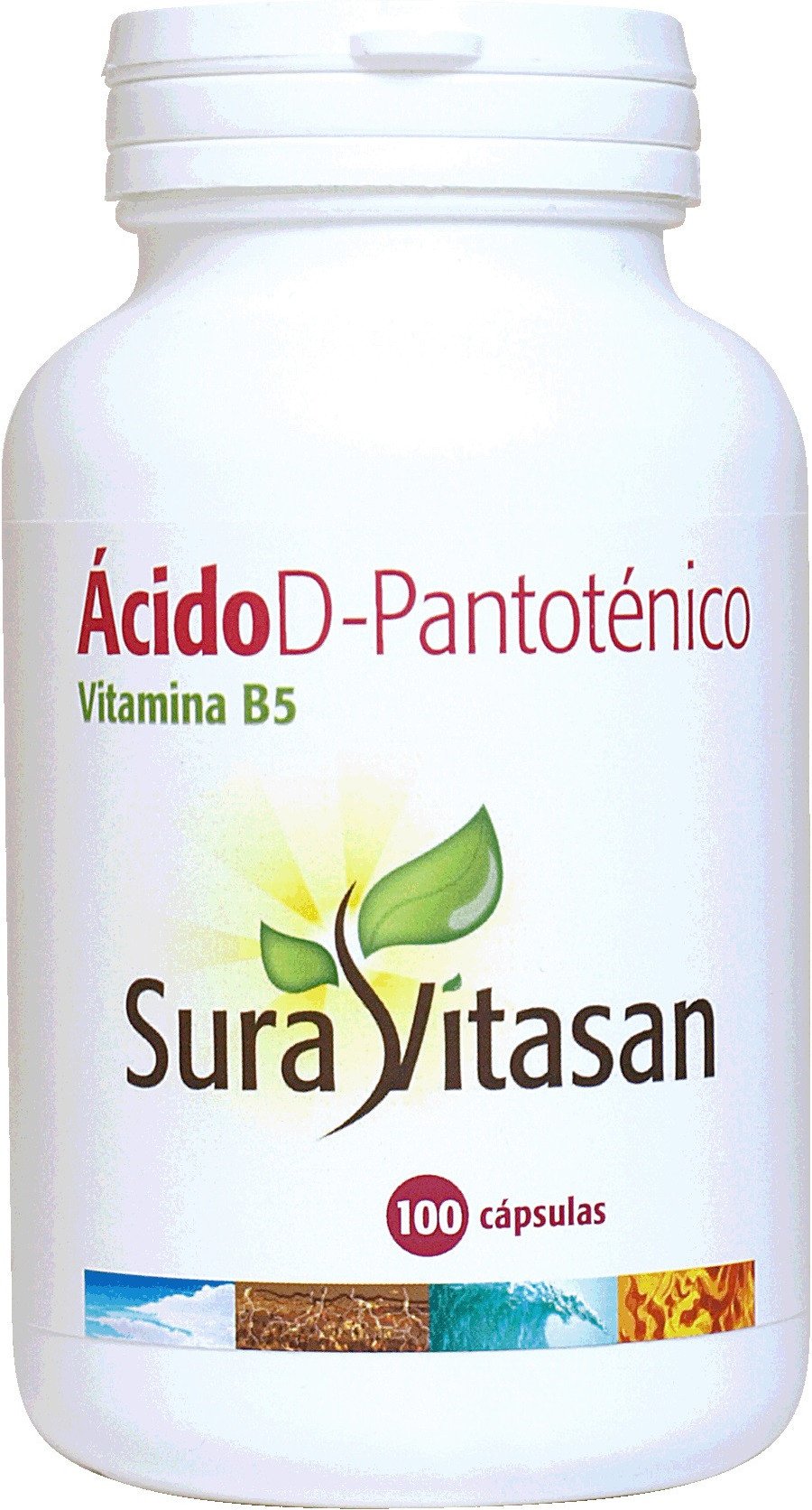 Sura Vitasan Ã�Cido PantotÃªNico 500 Mg 100 CÃ¡Psulas-image