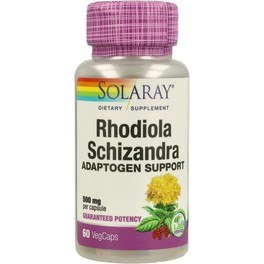 Solaray Schizandra & Rodhiola 500 Mg 60 Vcaps