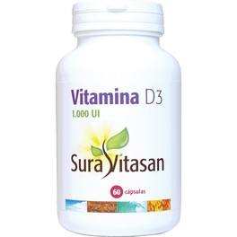 Sura Vitasan Vitamine D3 60 Gélules