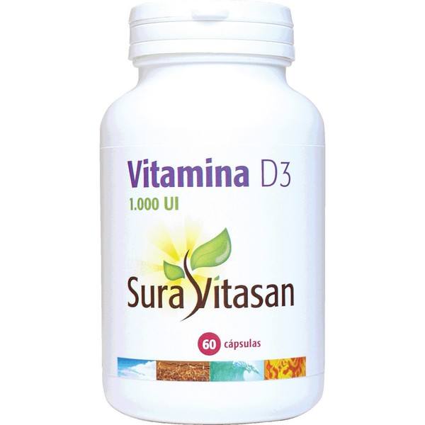 Sura Vitasan Vitamine D3 60 Gélules