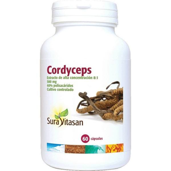 Sura Vitasan Cordyceps 500 mg 60 capsules