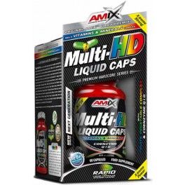 Amix Multi-HD Liquid Caps 60 caps - Supplément multivitaminé enrichi en fruits et légumes + Contient du coenzyme Q10