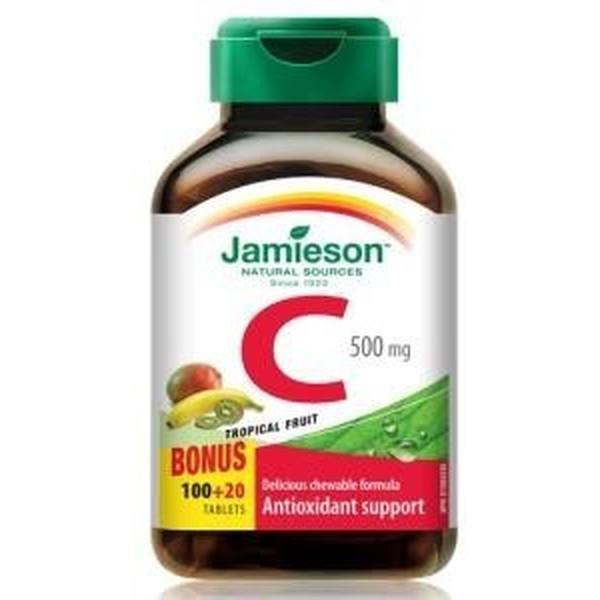 Jamieson Vitamina C 500mg Tropical Masticable 100+20 Tablet