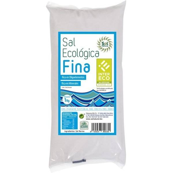 Solnatural Organic Fine Salt Delta Del Ebro 1 G