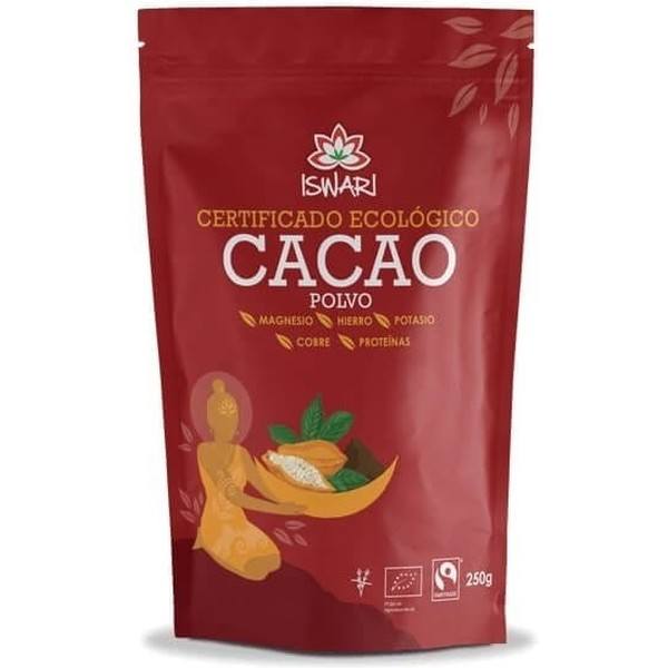 Iswari Cacao Biologico Commercio Equo e Solidale 250 Gr