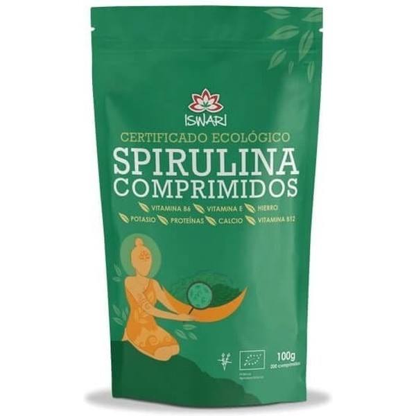 Iswari Spirulina Bio 200 Tabletten 100 Gr Es