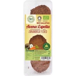 Sol Natural Biscotti di Farro e Avena Gusto Carota e Cocco 175 G