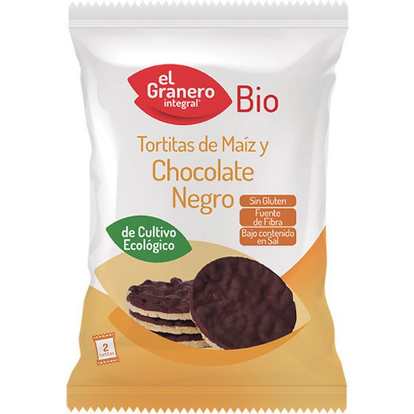 El Granero Geïntegreerde Mais Pannenkoeken Met Pure Chocolade Bio 33 Gr