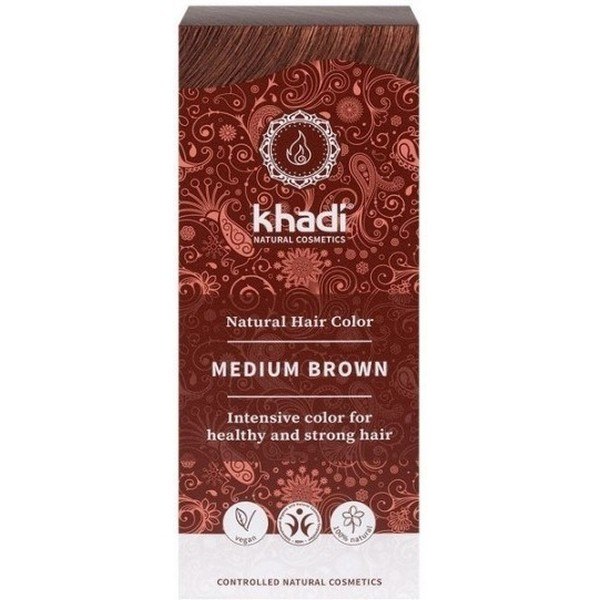 Khadi Herbal Color Marrom Médio 100 G