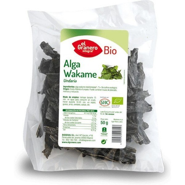 El Granero Algue Intégrale Wakame Bio 50 Gr