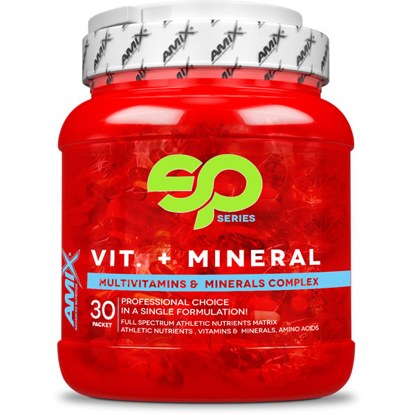 Amix Vit + Mineral Super Pack 30 Bolsas - Complemento Vitamínico para el Funcionamiento Óptimo del Cuerpo 