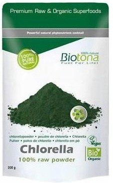 Biotona Chlorella Cruda En Polvo Chlorella Raw Powder 200G-image
