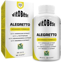 VitOBest Alegretto 60 VegeCaps / Extractos de Plantas + Aminoácidos + Vitamina B6
