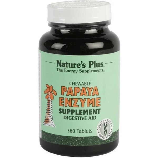 Natures Plus Papaya Enzyme 360 Comp Mast