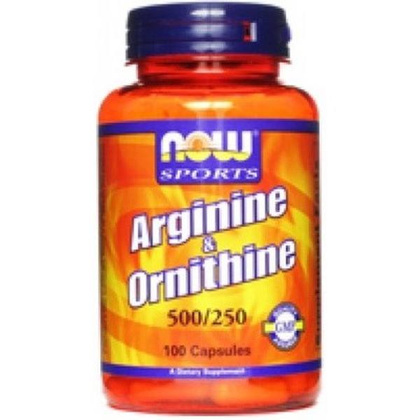 Now Arginine & Ornithine 500/250 Mg. 100 Caps.