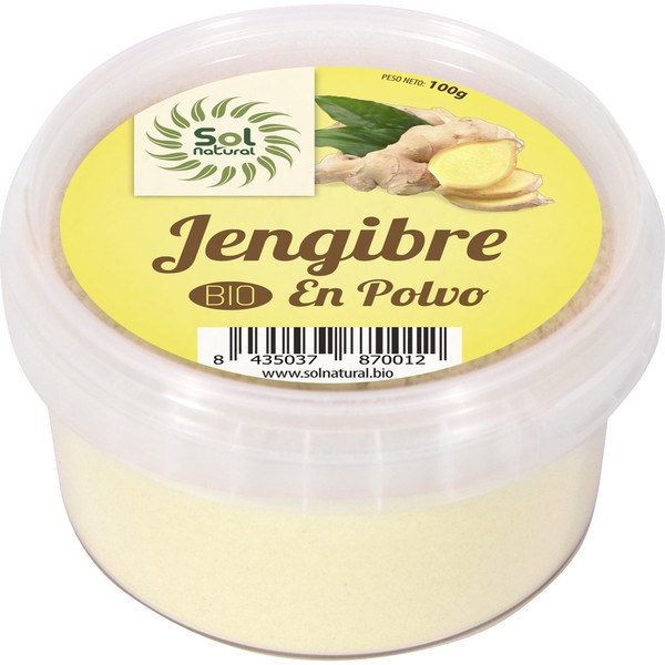 Pó de Gengibre Orgânico Solnatural 100 G