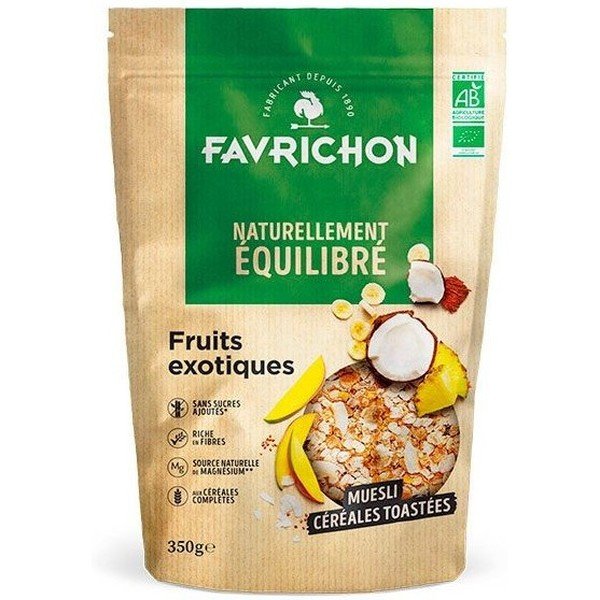 J.favrichon Muesli Cereales Tostados Frutas Exoticas 350 G