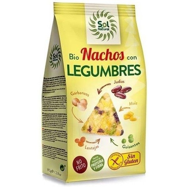 Solnatural Nachos Con Legumi Senza Glutine Bio 80 G