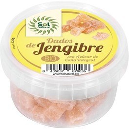 Cubos de Gengibre Orgânico Solnatural 125 G