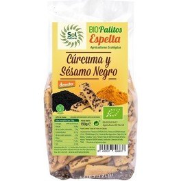 Solnatural Palitos De Curcuma Y Sesamo Negro Bio 150 G