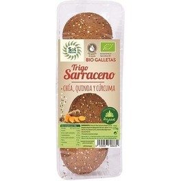 Solnatural Cookies T.saraceno Chia-Quinoa-Kurkuma 175 G