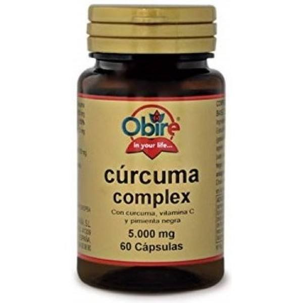 Obire Curcuma 5000 Mg (95%) +vit C+ Pimienta 60 Caps