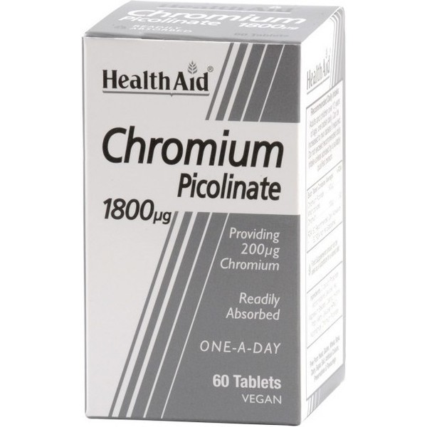 Health Aid chroompicolinaat 200 mcg 60 comp