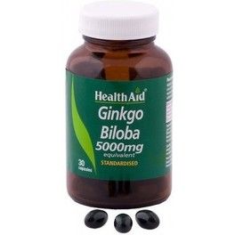 Health Aid Ginkgo (Ginkgo Biloba) 5.000 Mg 30 Caps