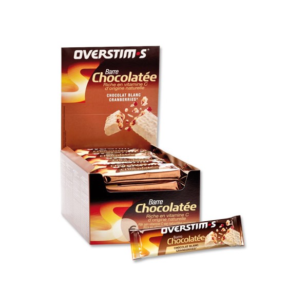 Overstims Barrita de Chocolate - Vitamina C 30 barritas x 50 gr