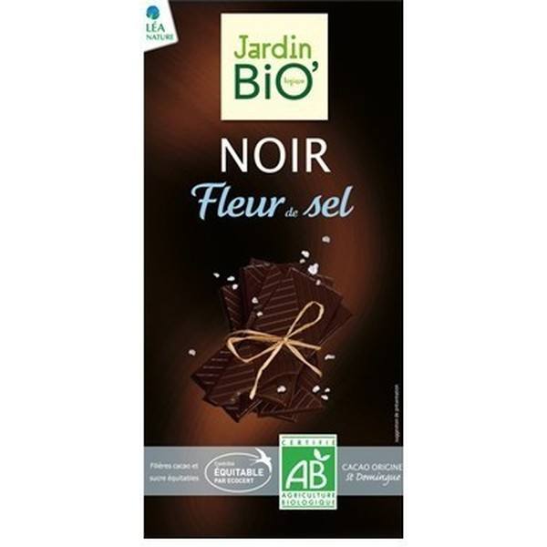 Jardín Bio Chocolate Negro Con Flor De Sal 100g