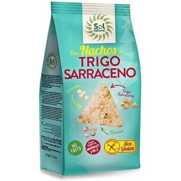 Solnatural Nachos Trigo Sarraceno Amaranto E Quinoa 80 G