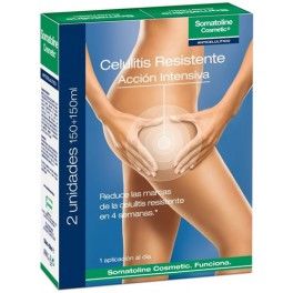 Somatoline Cosmetic Celulitis Resistente Acción Intensiva 2 botes x 150 ml